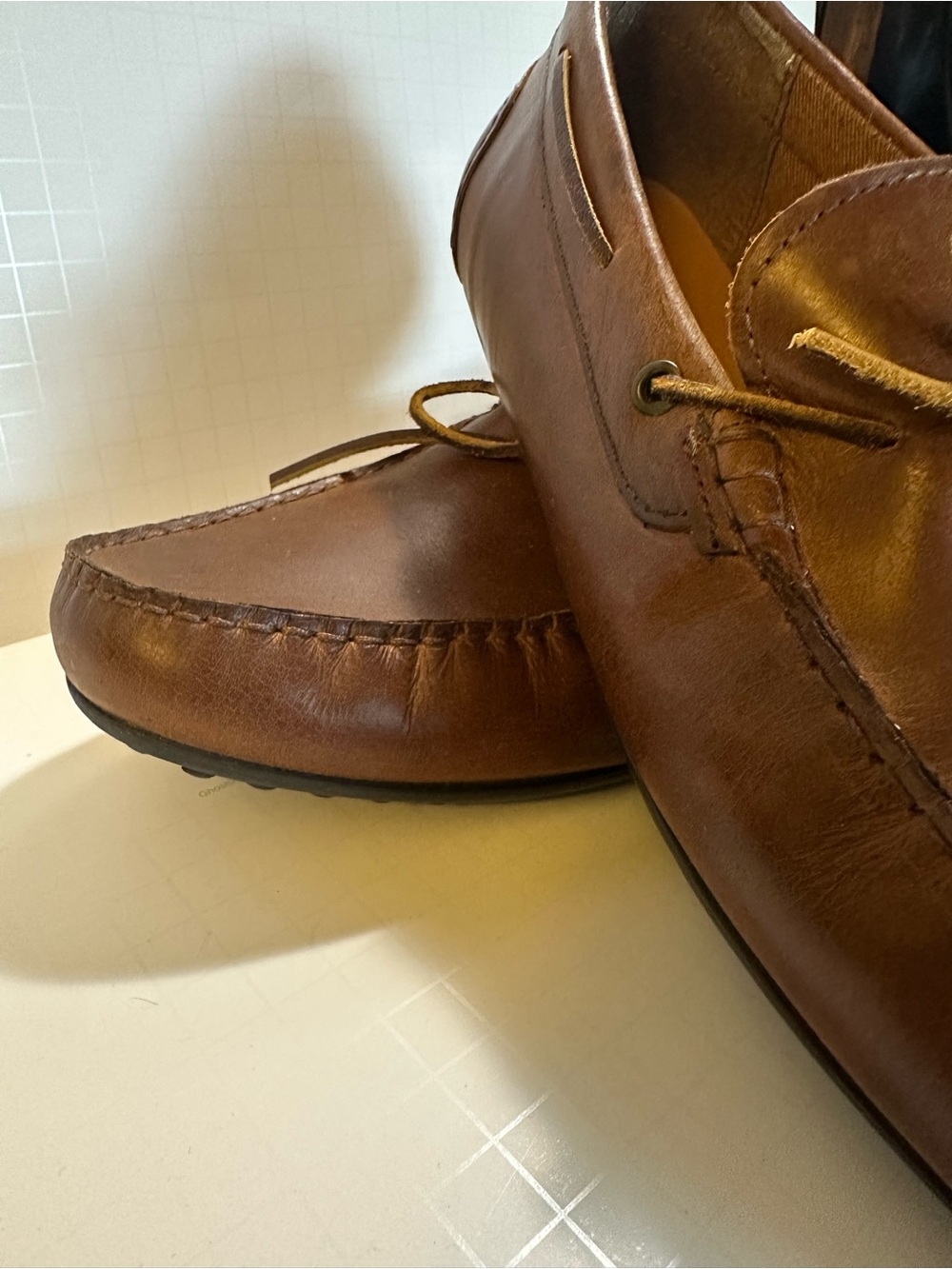 Curt & Larson Leather Driving Loafers Brown Slip On Mens 11 - Picture 6 of 13